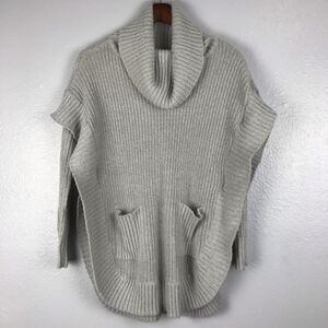 Alya Women’s Grey Poncho Sweater Size S/M